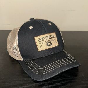 UGA Georgia Bulldogs Navy and Beige Cap